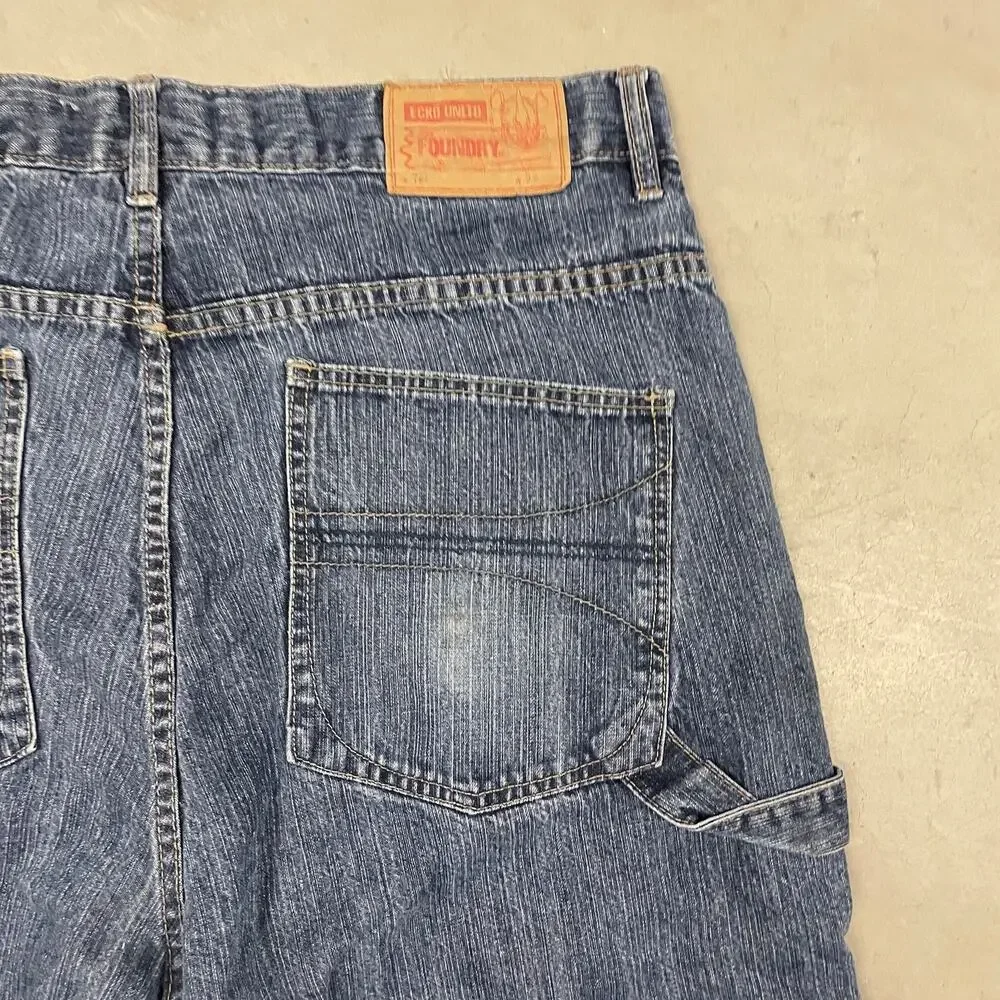 Baggy Y2K ecko unltd jean shorts 36